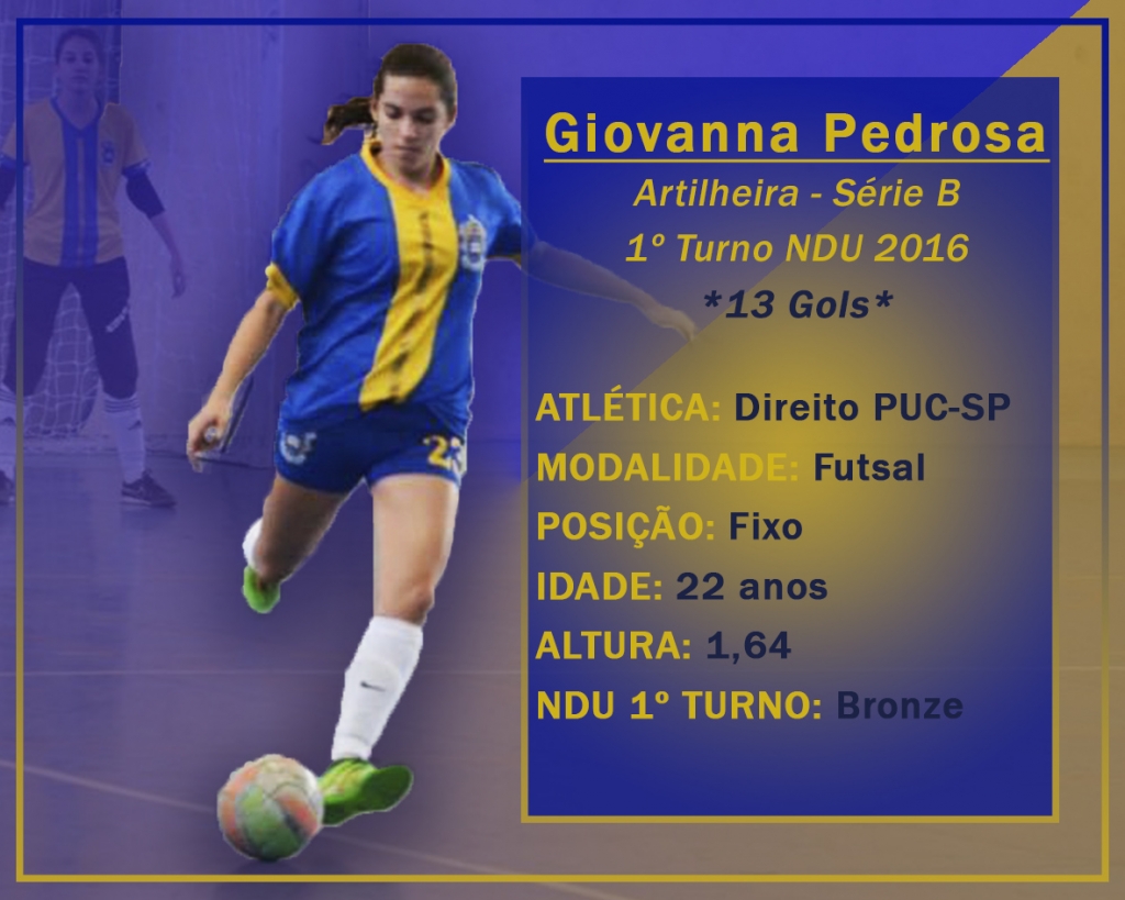 Giovanna Pedrosa - Artilheira Futsal Série B