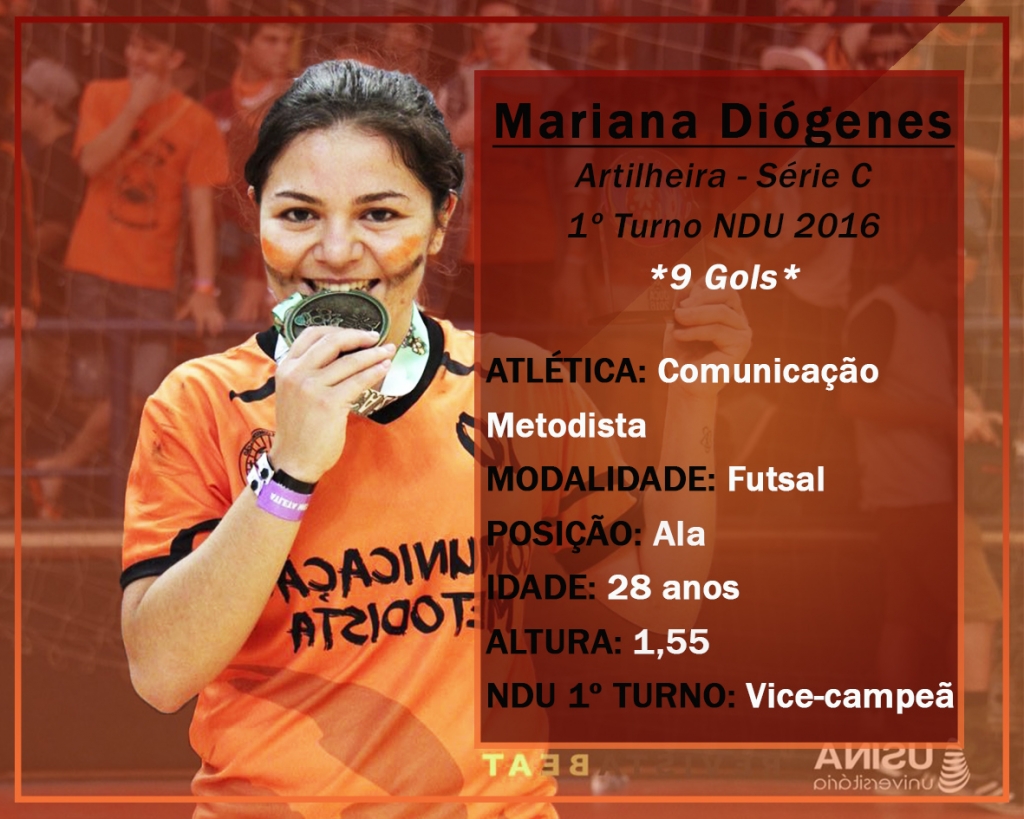 Mariana Diógenes - Artilheira Futsal Série C